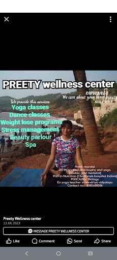 Preety WELLNESS center yoga classes, Beauty parlour and spa